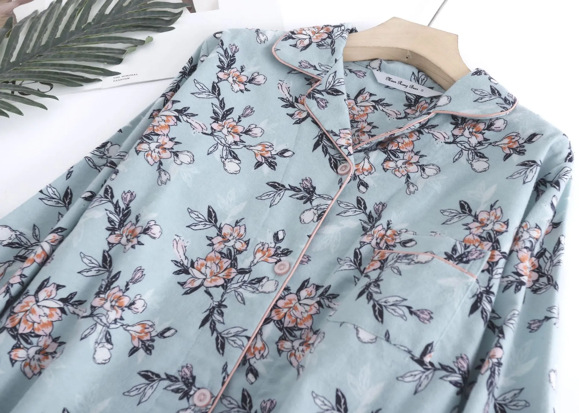 Green Pure Cotton Printed Pajama Set