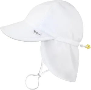 green sprouts Baby Girls' Breathable Flap Hat