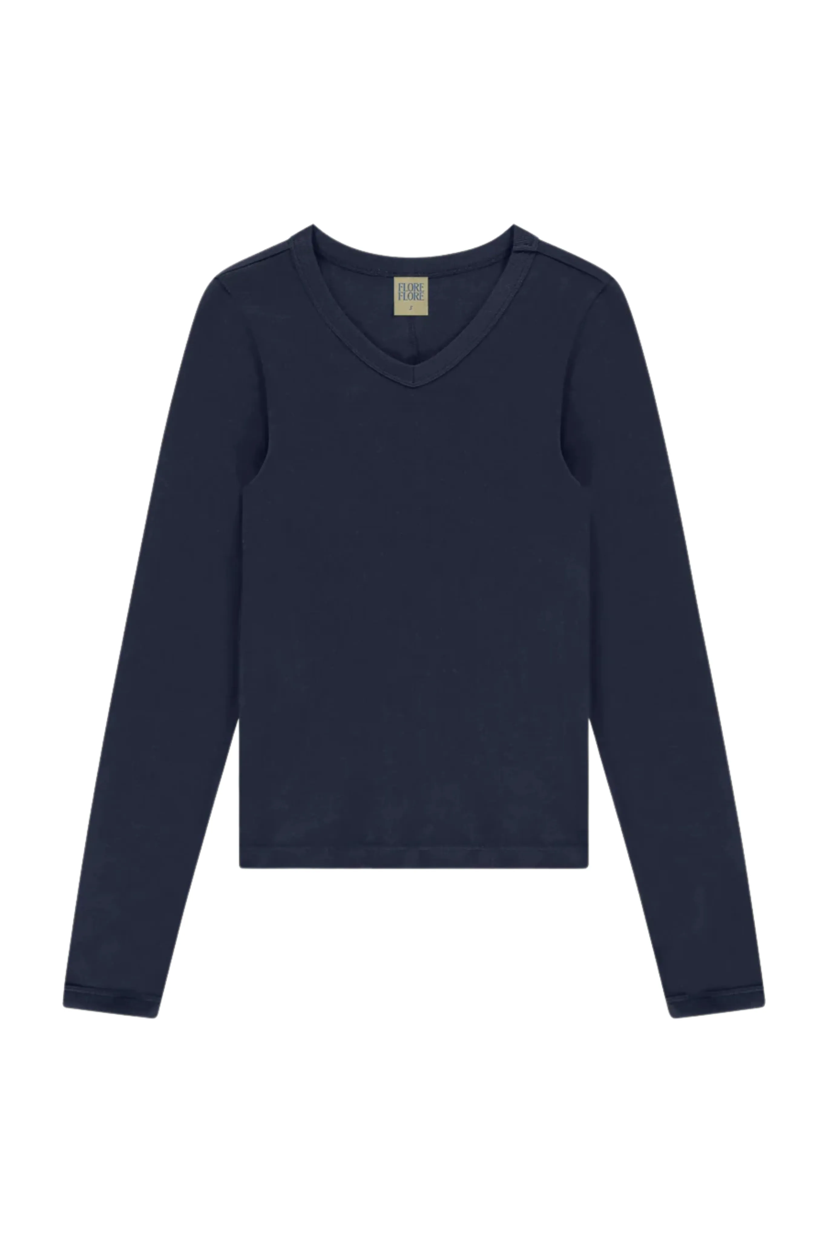 Jill Long Sleeve Tee in Navy Eco Friendly Blend