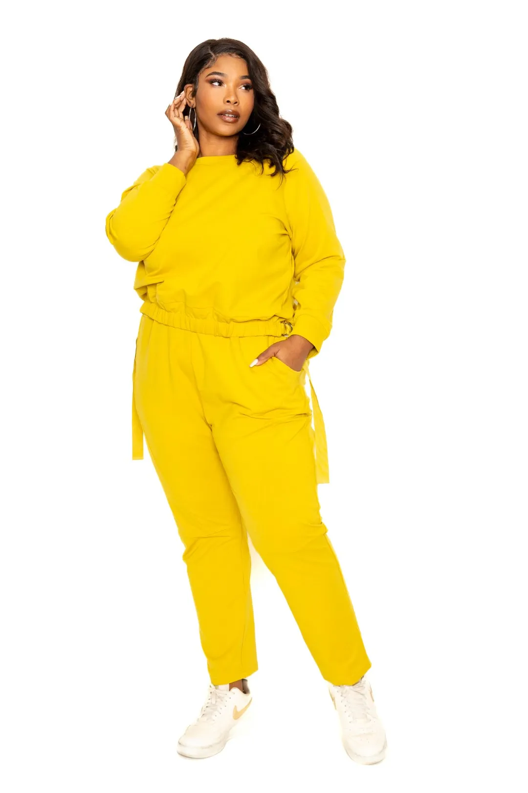 Grommet Detail Lounge Sets Voluptuous ( ) Plus Size -3 colors- Ships from The US