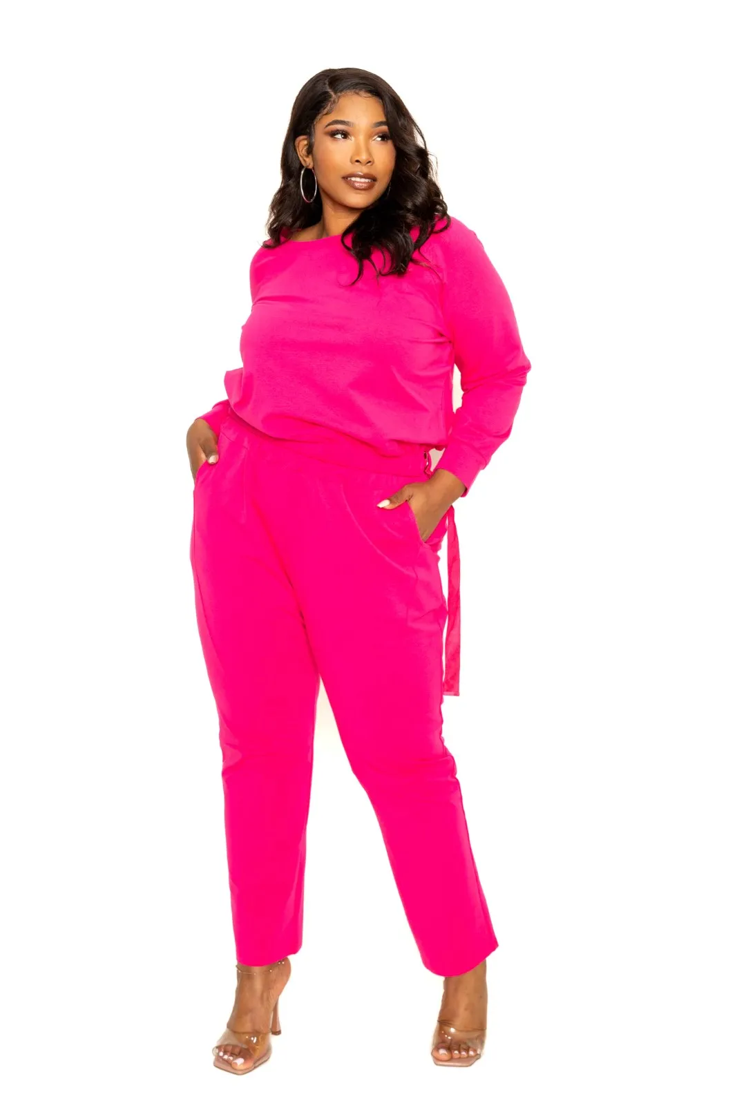 Grommet Detail Lounge Sets Voluptuous ( ) Plus Size -3 colors- Ships from The US