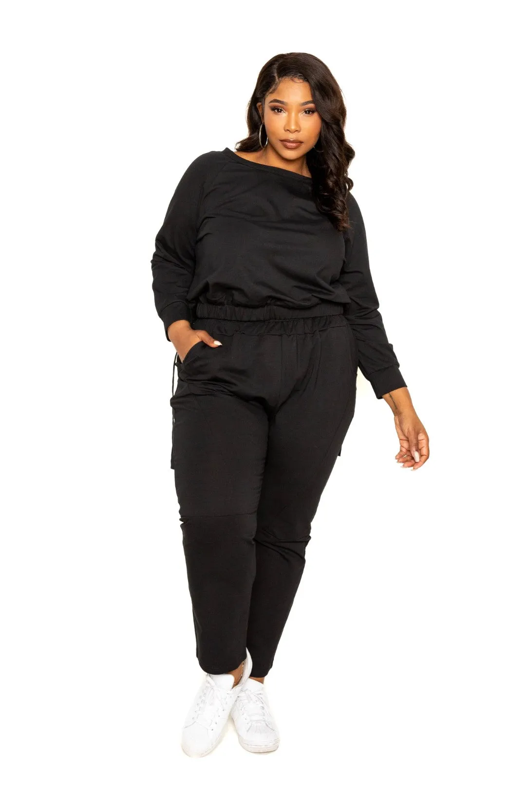 Grommet Detail Lounge Sets Voluptuous ( ) Plus Size -3 colors- Ships from The US