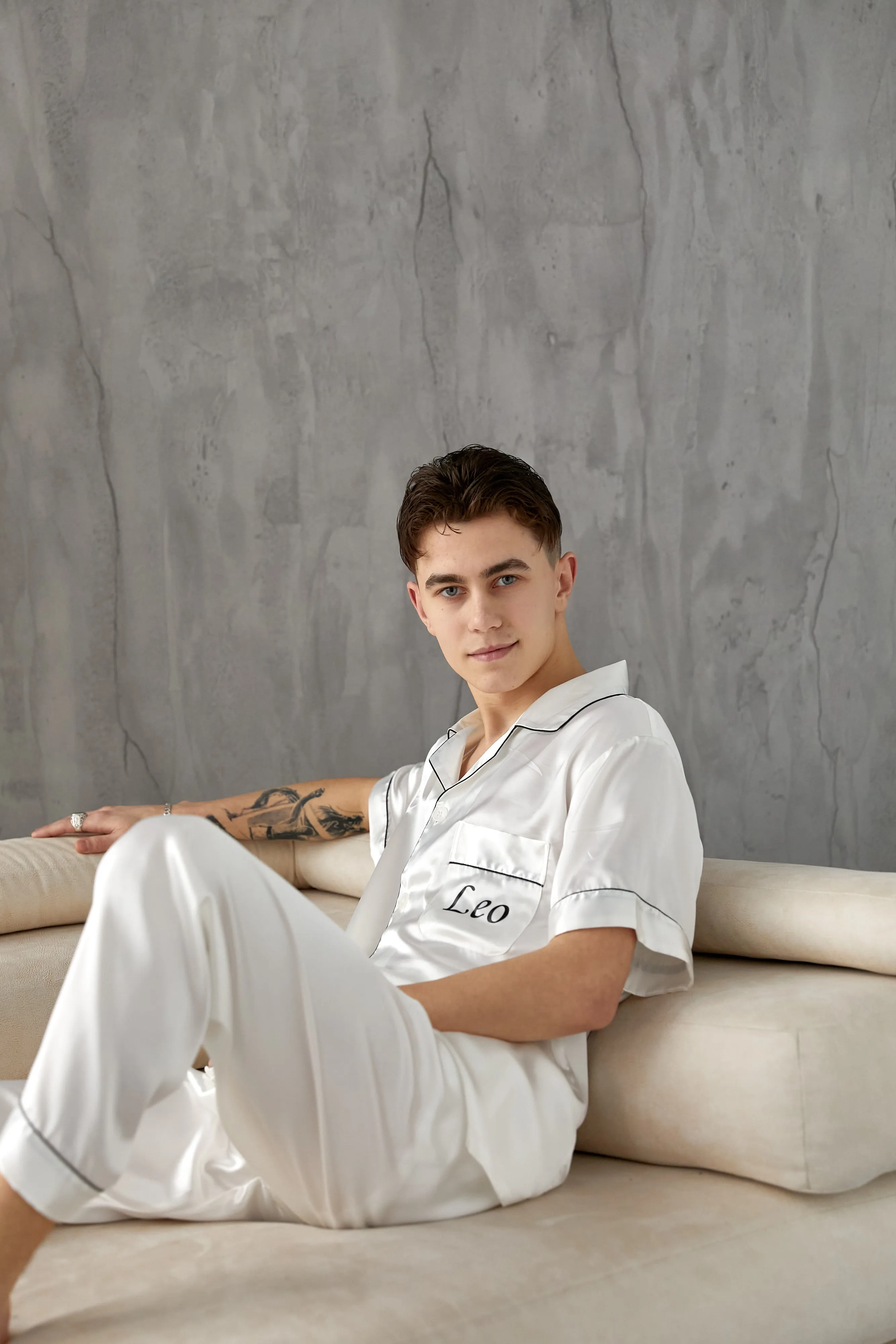 Groom Satin Pajamas Bachelor Party Satin Men's Pajmas - Short   Long