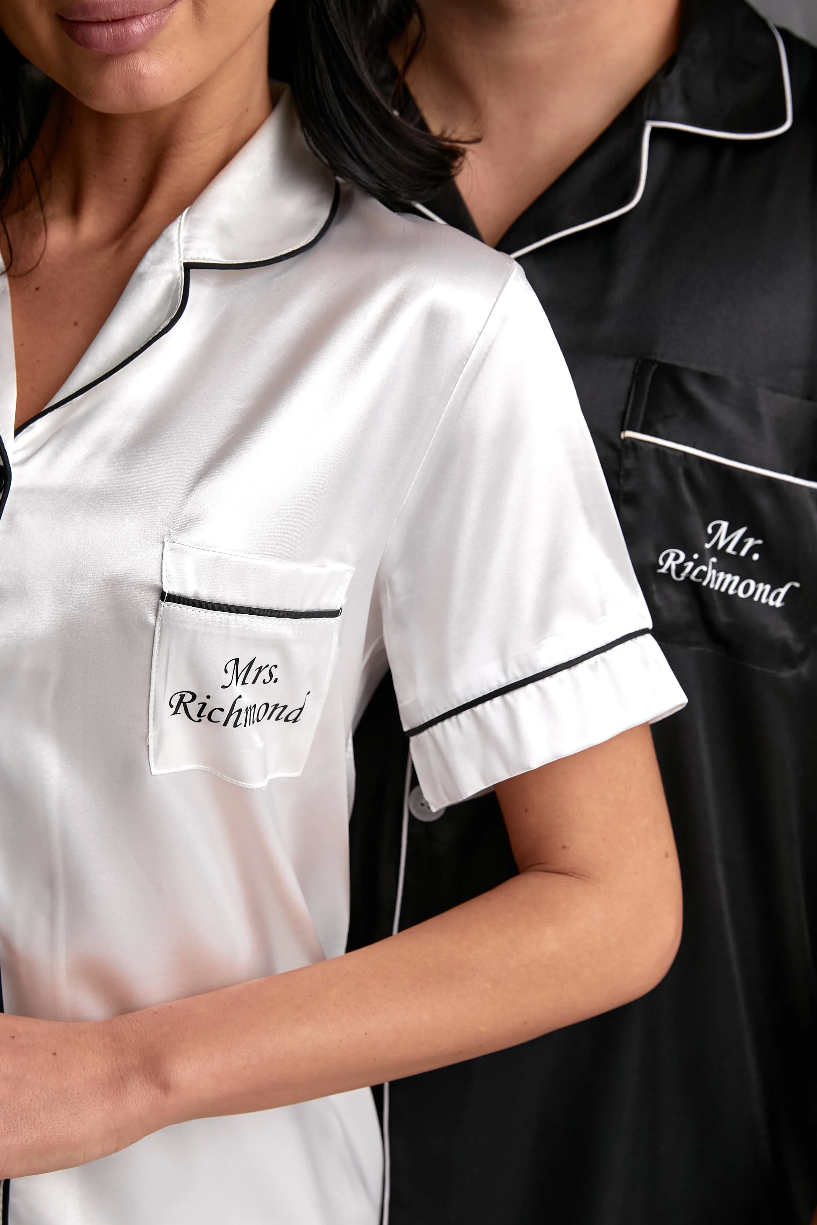 Groom Satin Pajamas Bachelor Party Satin Men's Pajmas - Short   Long