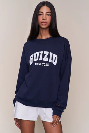Guizio Fleece Crewneck smooth zipper WrinkleResistant Knit