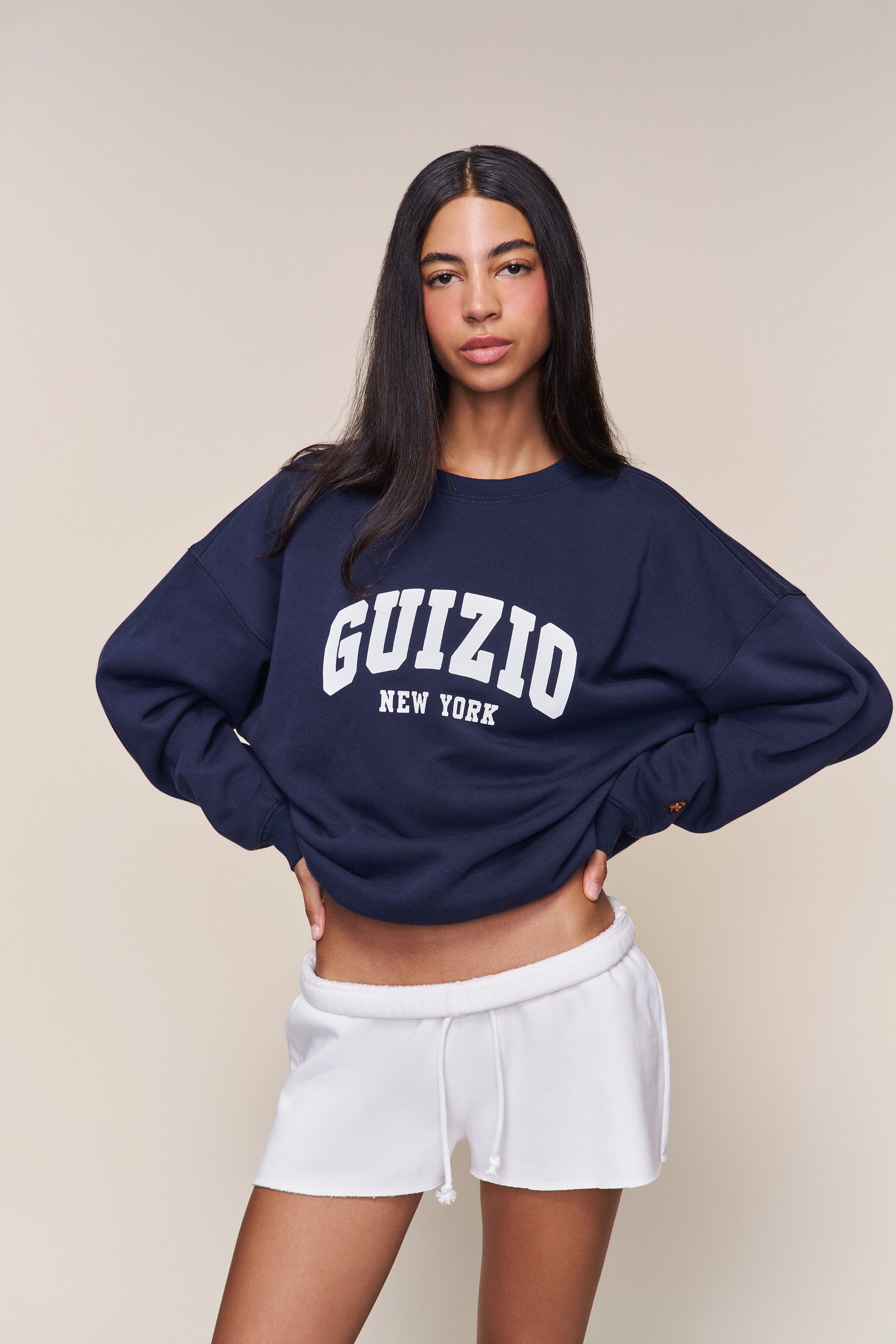 Guizio Fleece Crewneck Reflective Yarn Accent