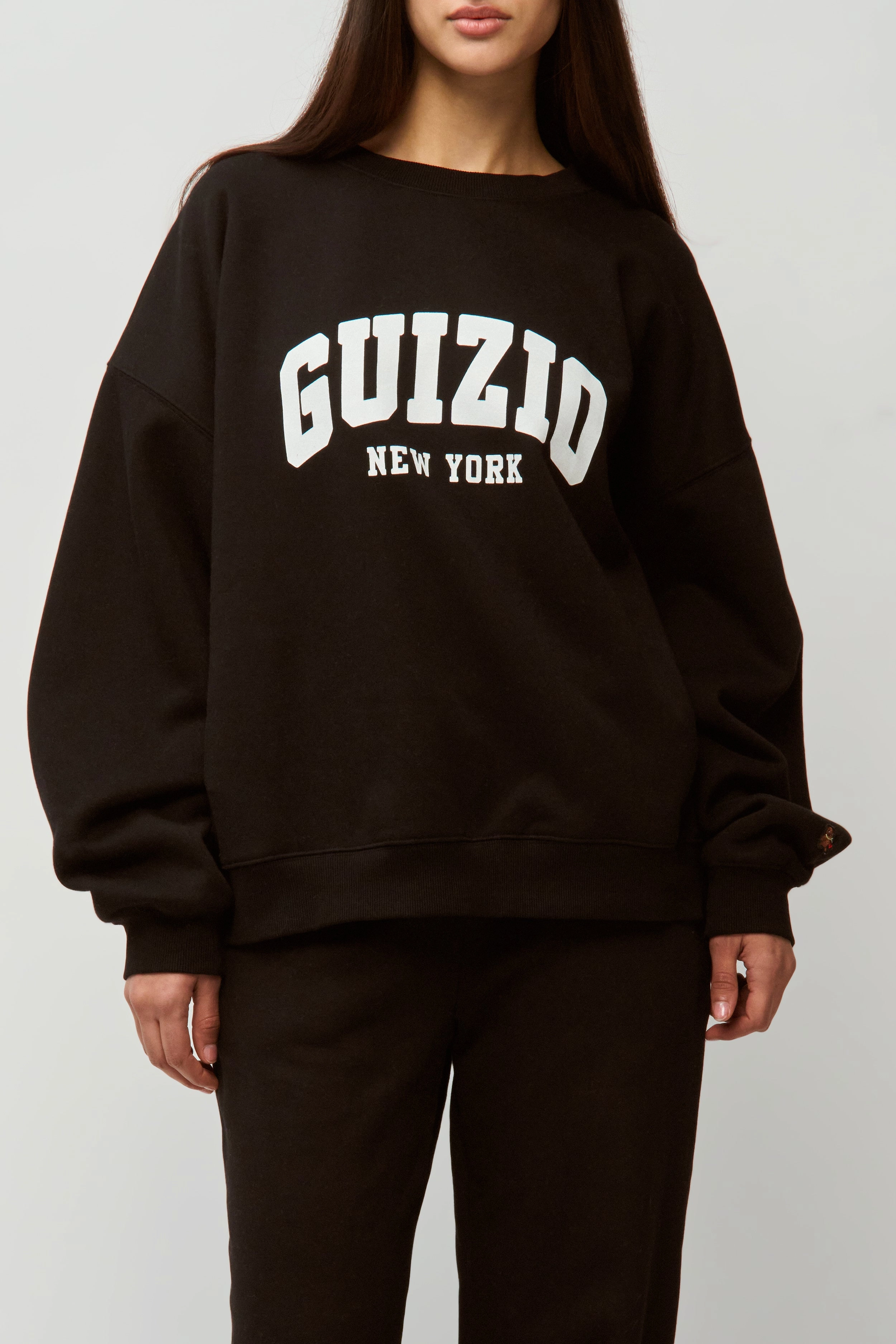 Flexible Layer Effortless Style Guizio Fleece Crewneck