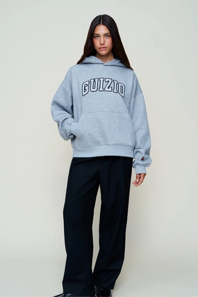 Guizio Sparkle Pullover Hoodie Layering Piece Breathable Mesh Panels