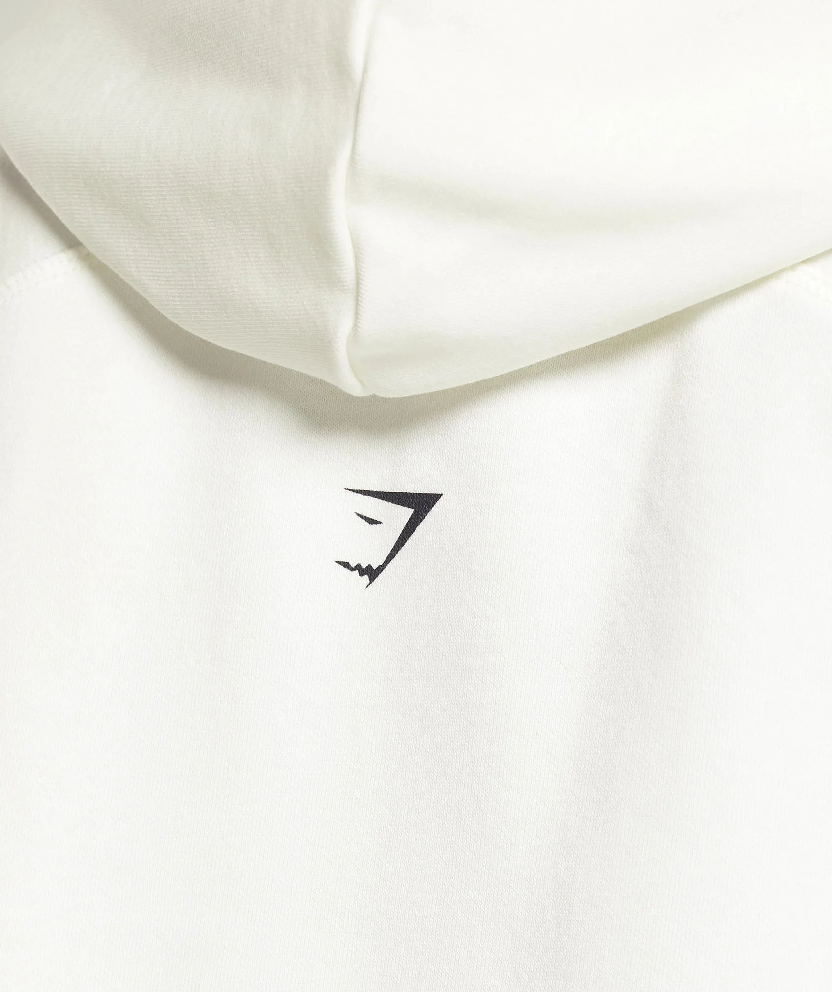 Gymshark Care Label Graphic Brushed Hoodie - Soft White
