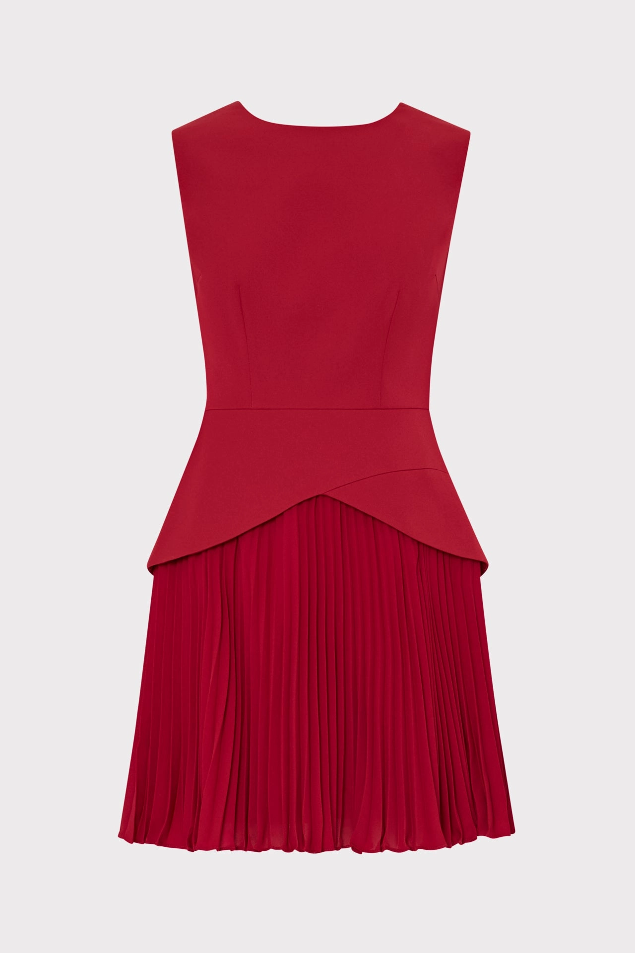 Haddy Pleated Mini Dress Modern Fit Daywear Comfort