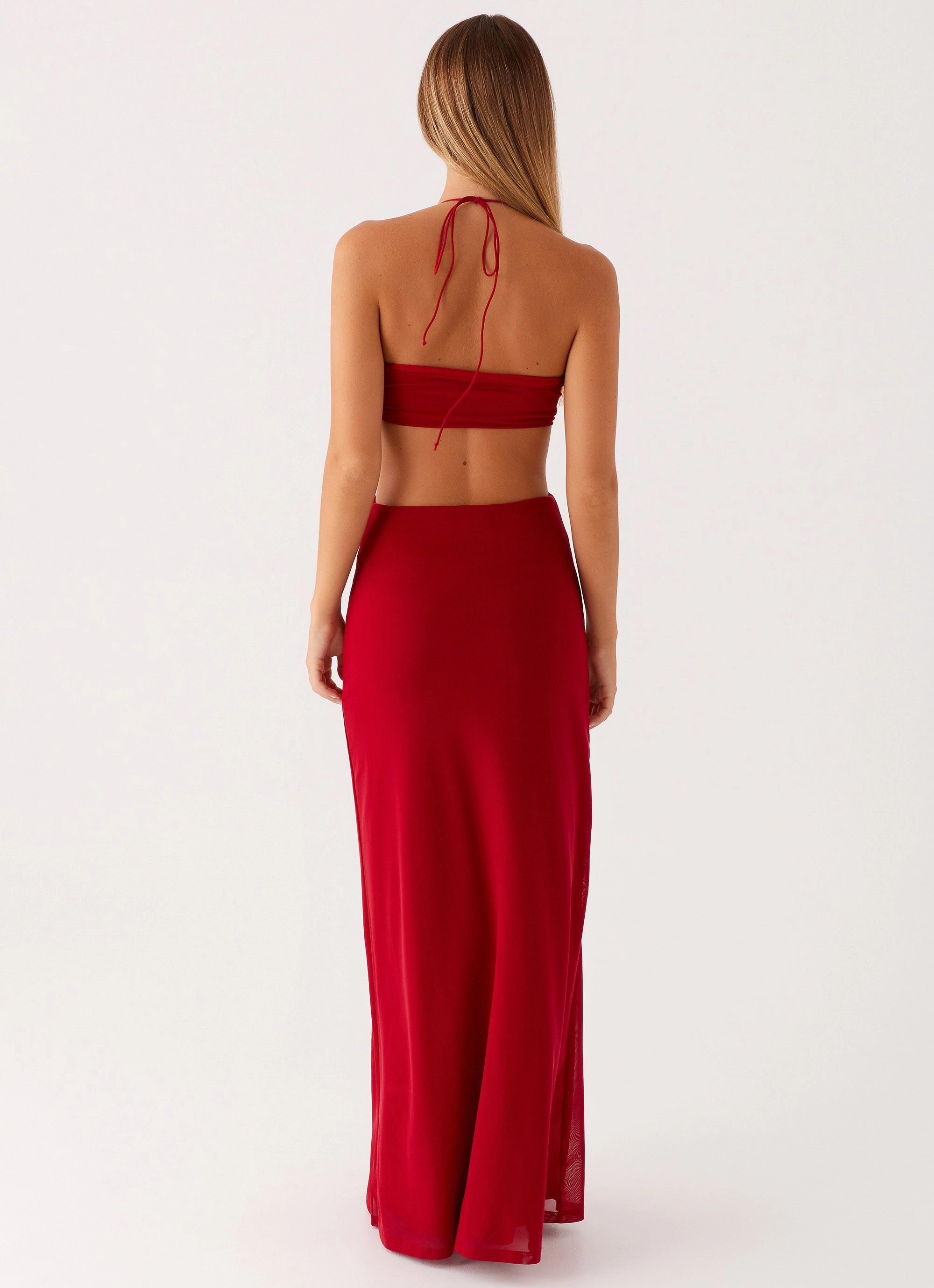 WrinkleResistantFinish Hallie Maxi Dress - Red