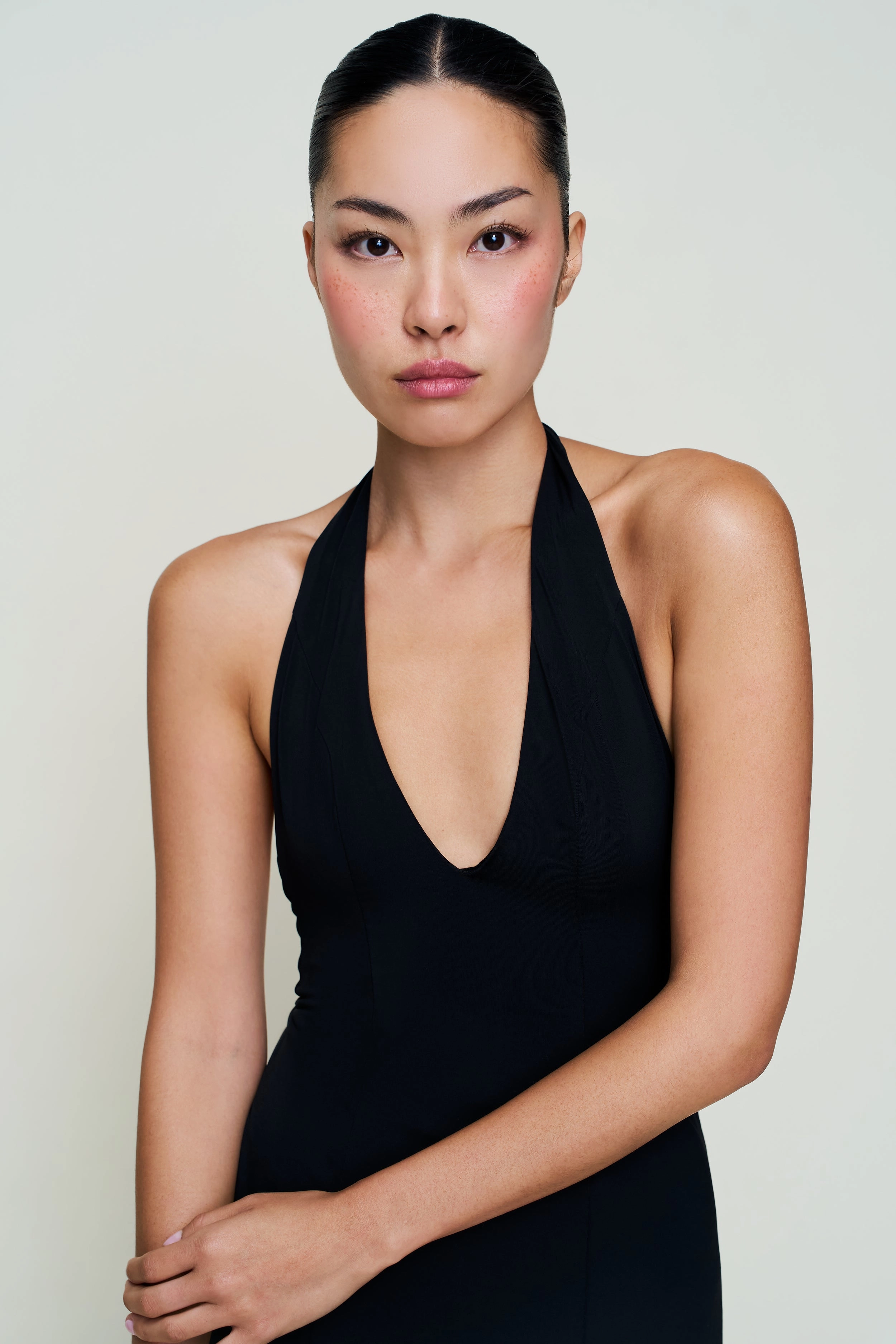 Slim Shape Halter Dress