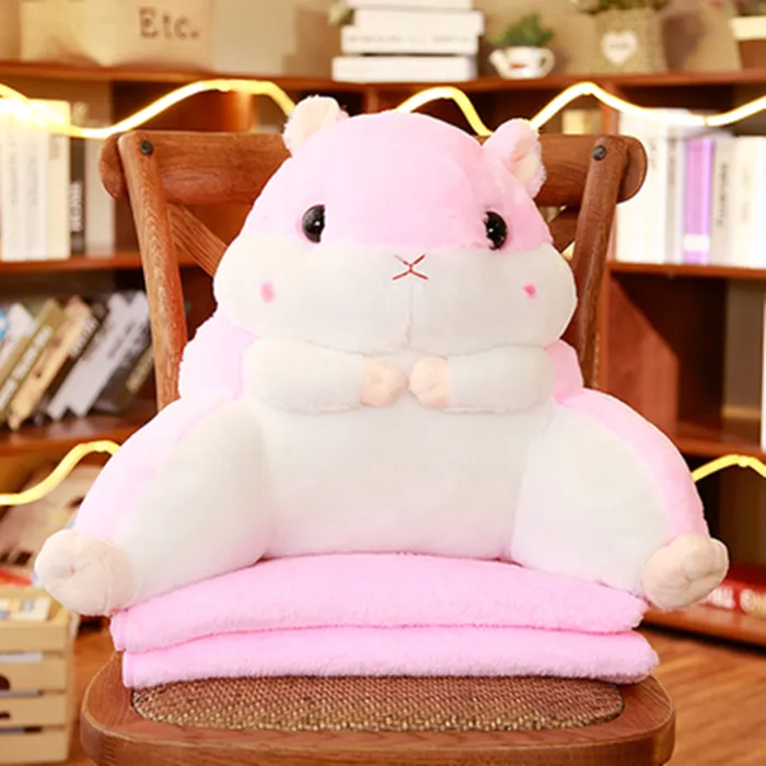 Hamster Throw Pillow   Blanket Set AD10501