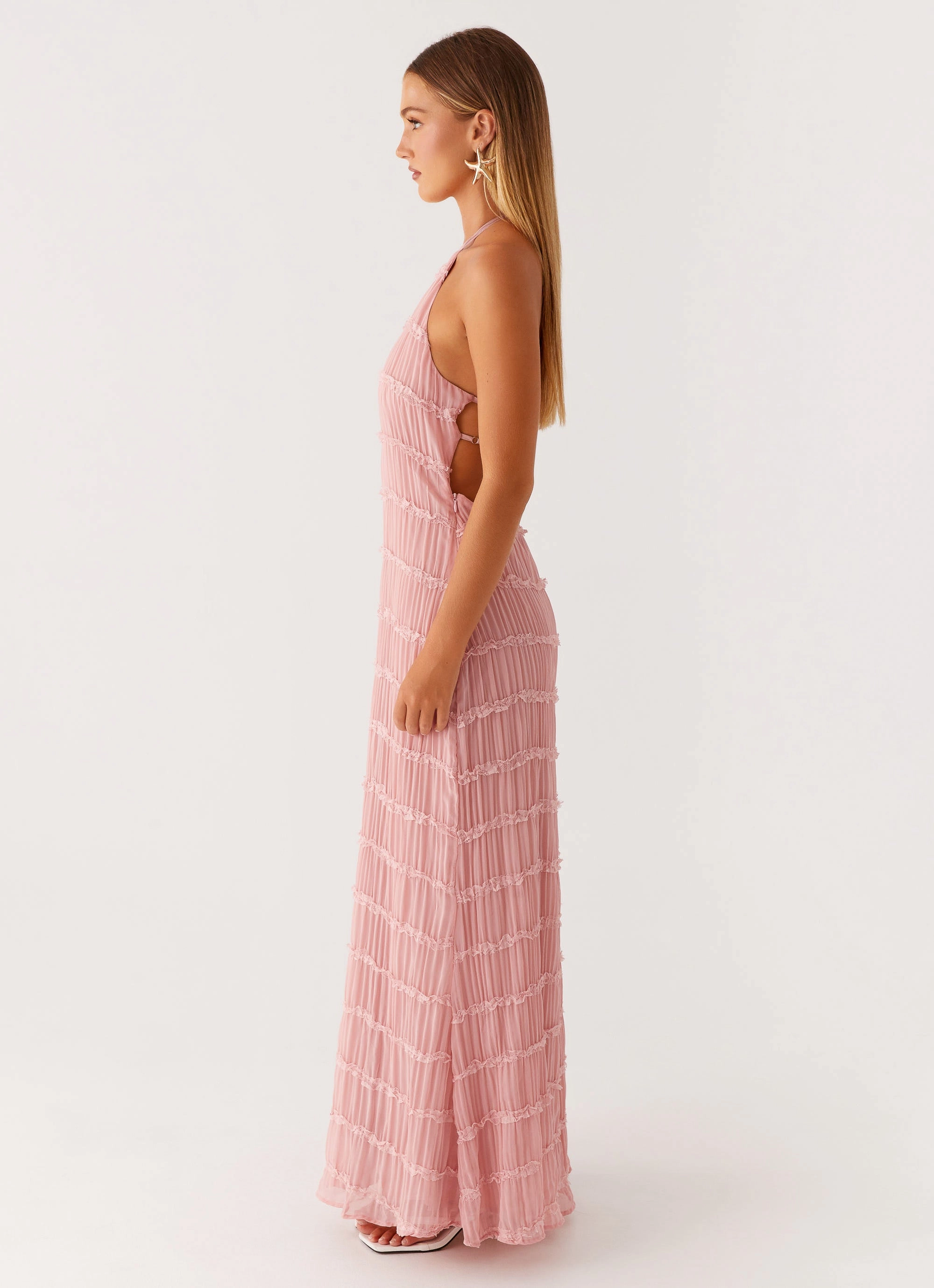 Aullie Maxi Dress - Pink Sophisticated Touch