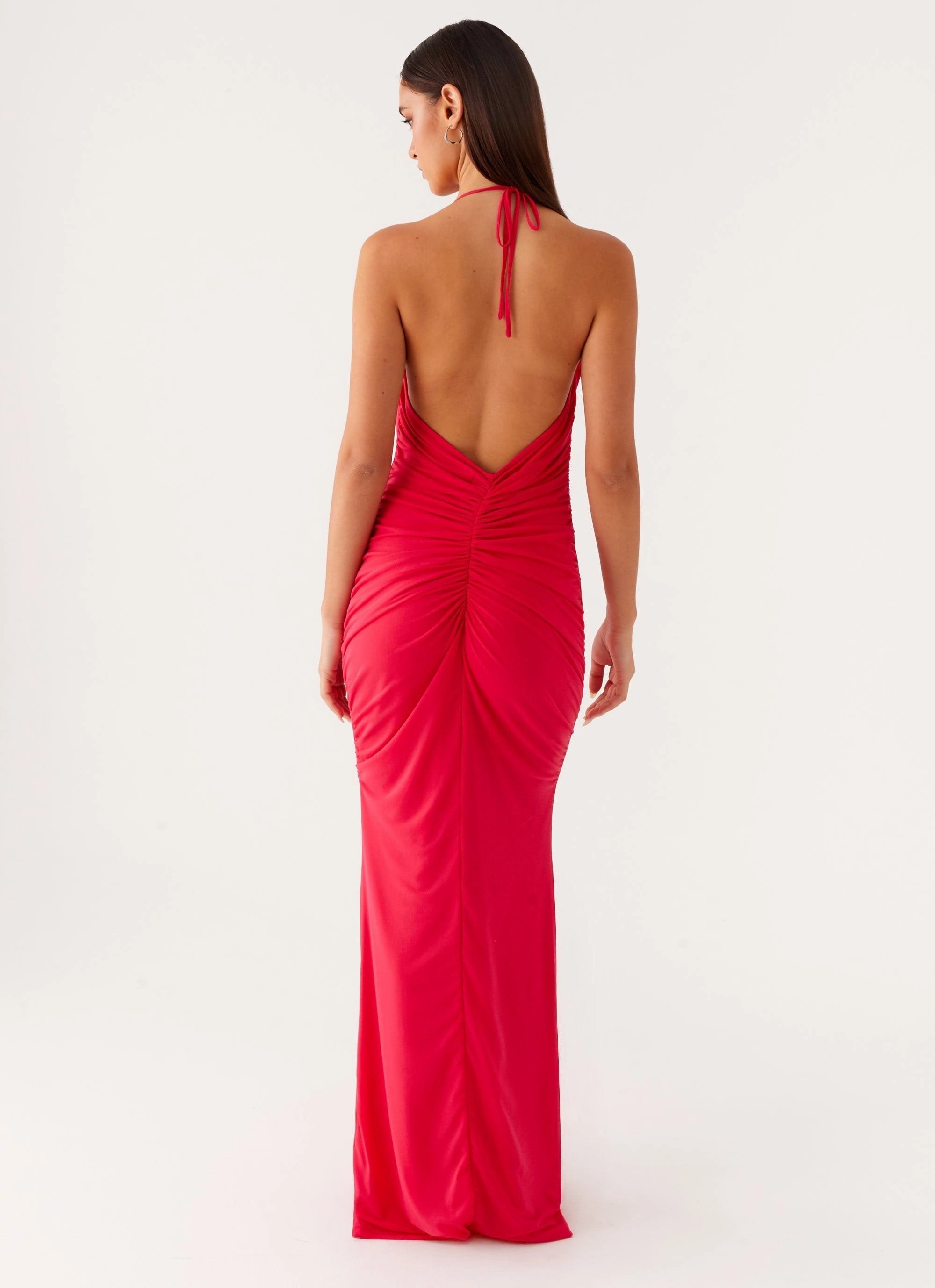 Amari Maxi Dress - Raspberry PlushLining