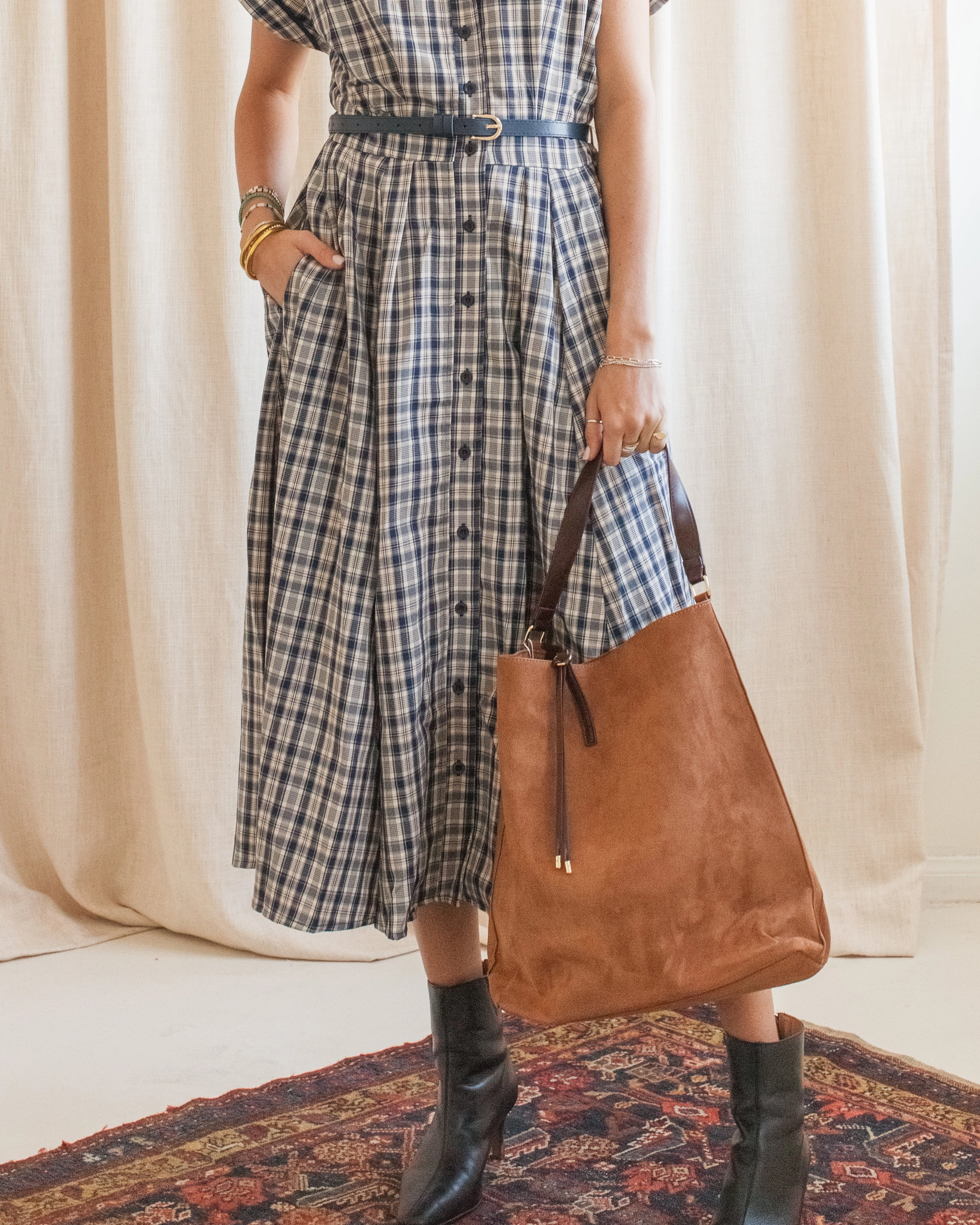 Youthful Style Weekend Ready Penelope Belted Midi Dress