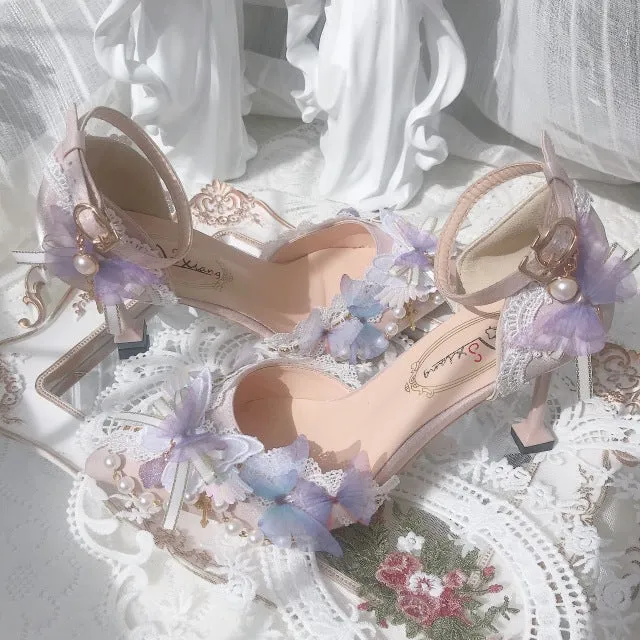 Harajuku Kawaii Fashion Princess Aesthetic Coquette Kitten Heel Shoes
