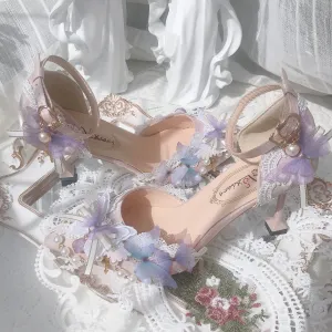 Harajuku Kawaii Fashion Princess Aesthetic Coquette Kitten Heel Shoes