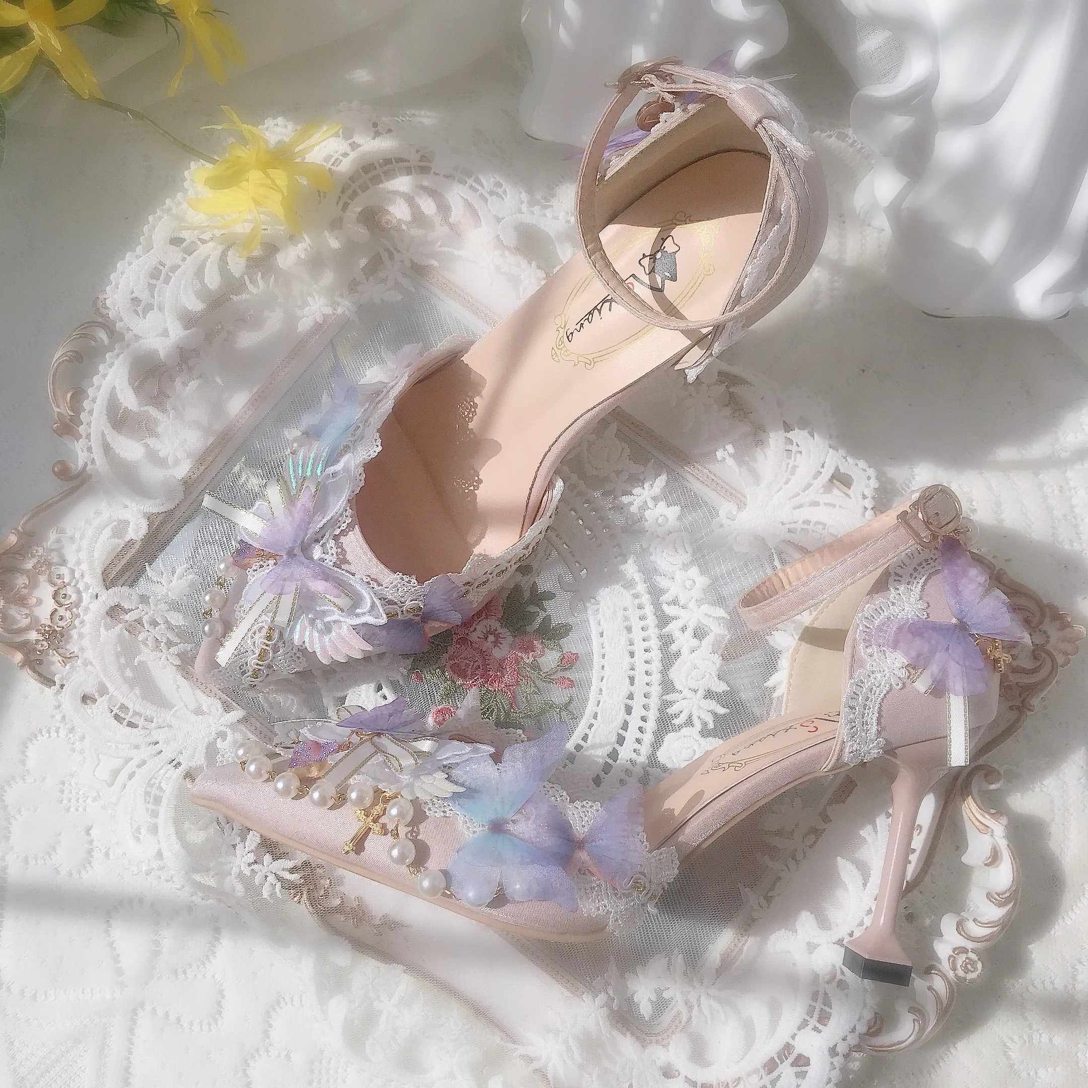 Harajuku Kawaii Fashion Princess Aesthetic Coquette Kitten Heel Shoes