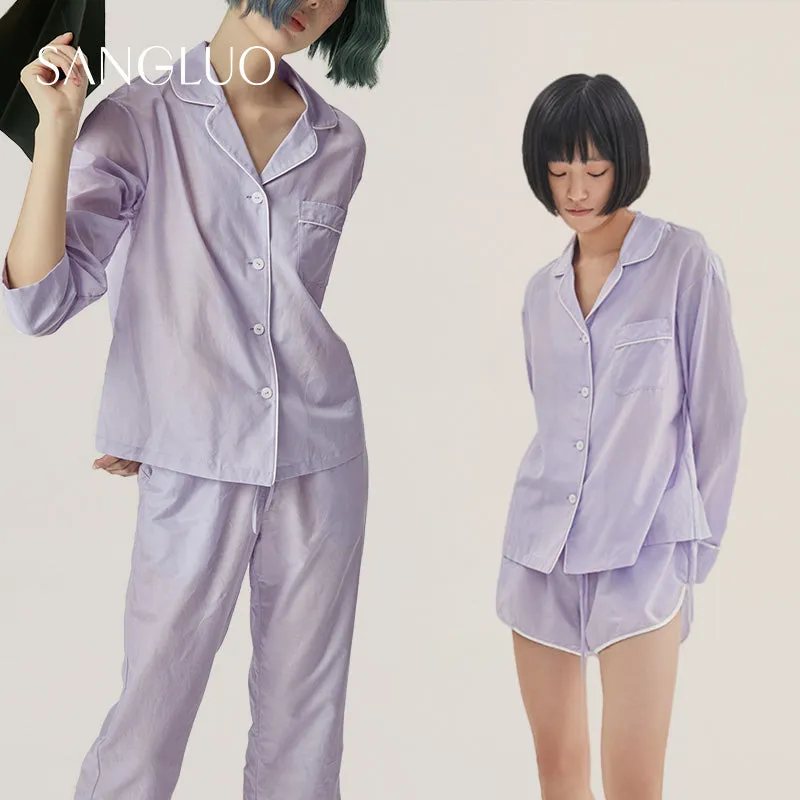 Have A Date With Cloud Silk Cotton Pajamas Set