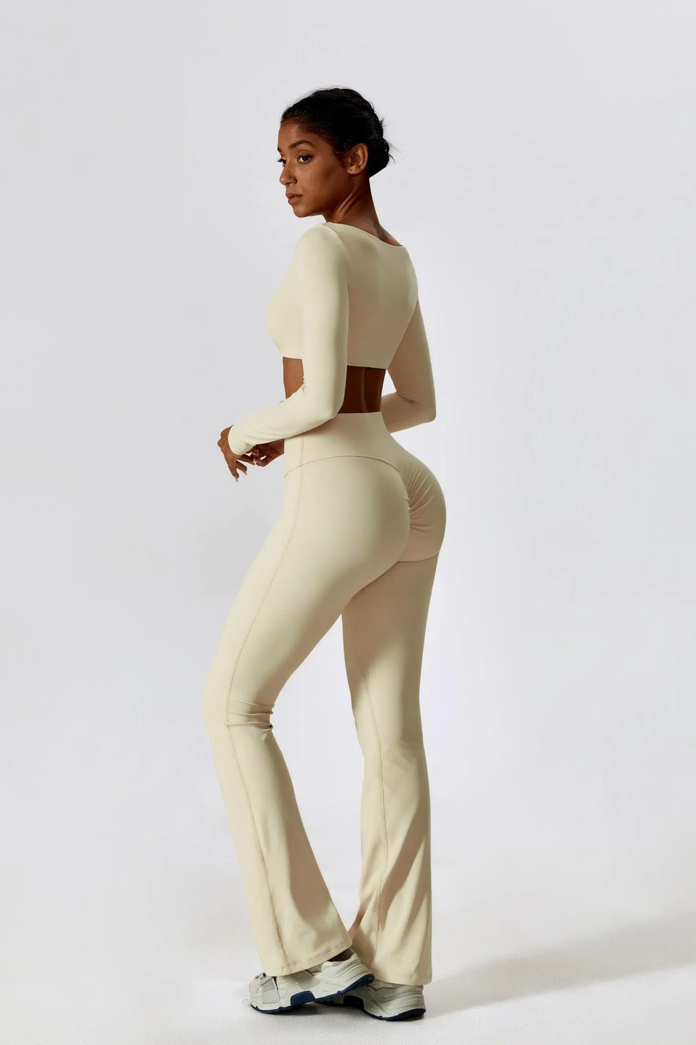 Haven Crop Top Set - Cream
