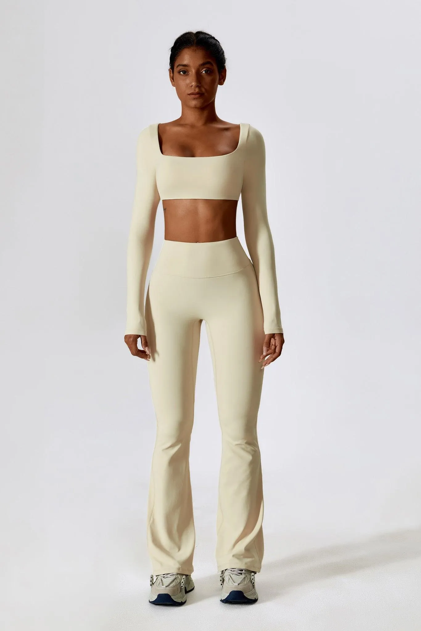 Haven Crop Top Set - Cream