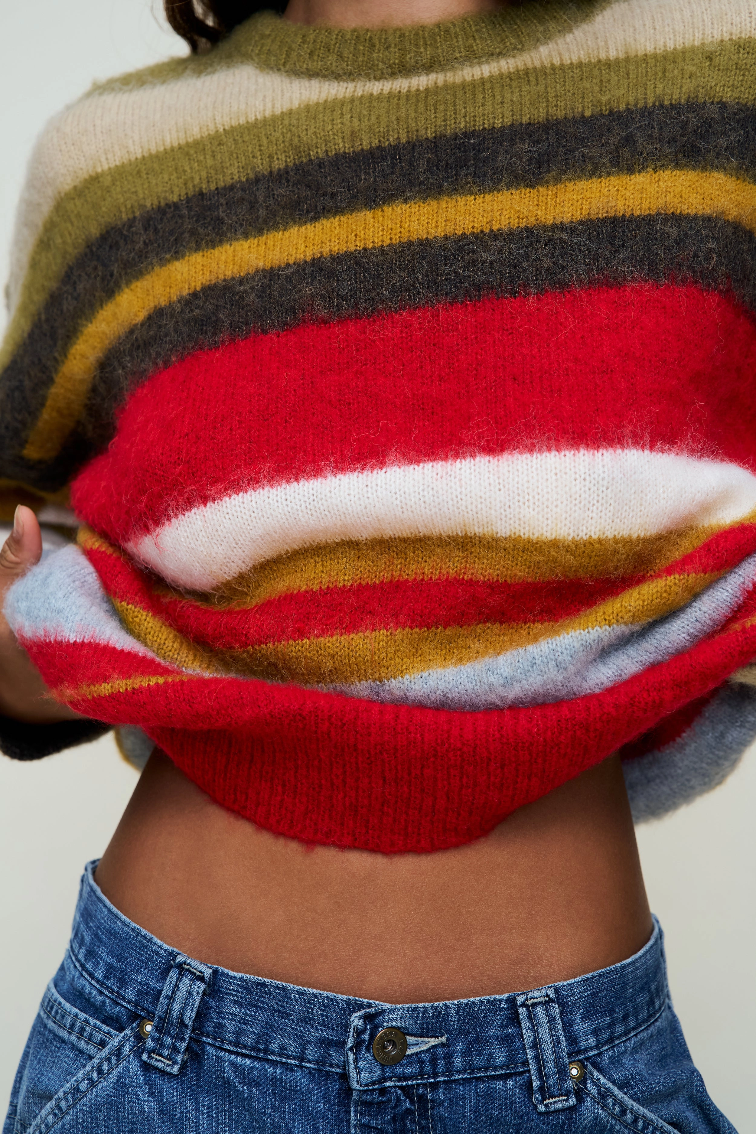 Hawley Oversized Stripe Wool Jumper Modern Outfit Urban Fashion