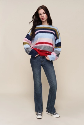 City Trend Travel Essential Hawley Oversized Stripe Wool Jumper