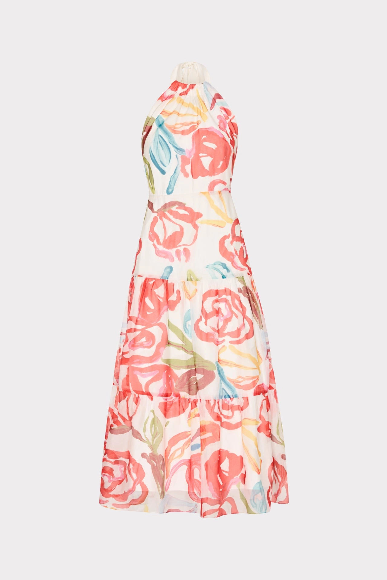 Hayden Floraison Rouge Organza Dress Flattering and Chic