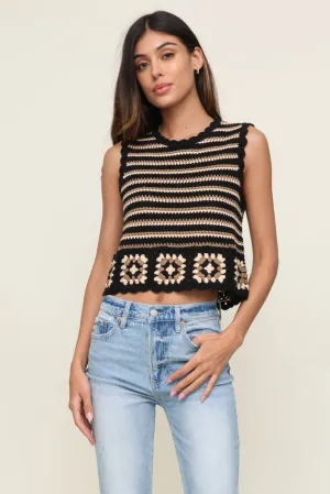 WaffleWeave Hazel Crochet Sweater Tank