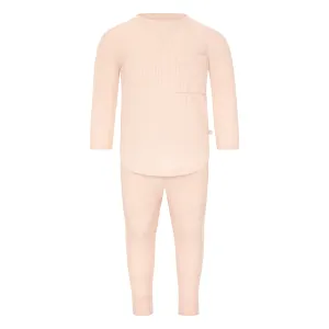 Hazelnut Ribbed Long Sleeve Set
