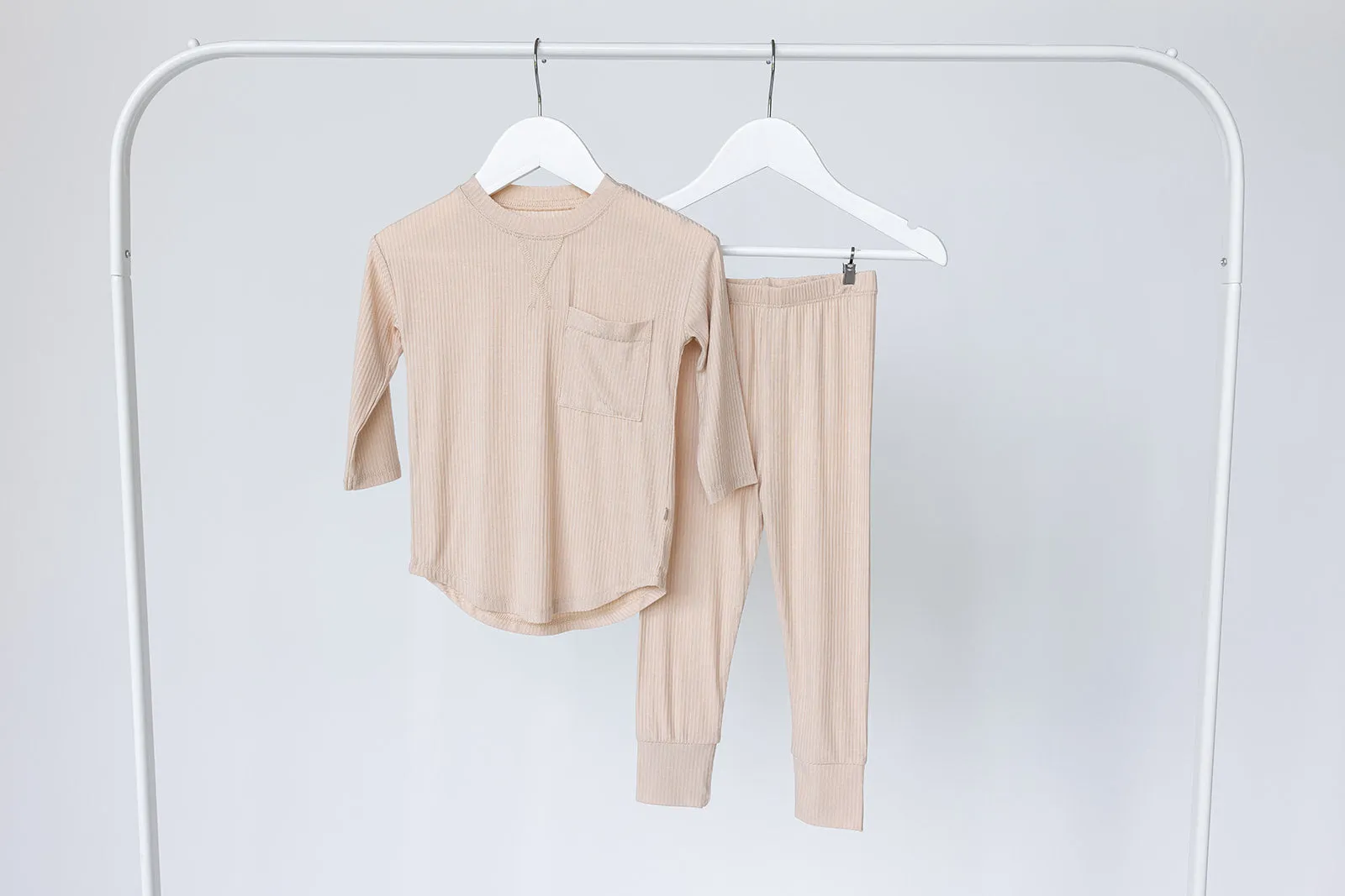 Hazelnut Ribbed Long Sleeve Set