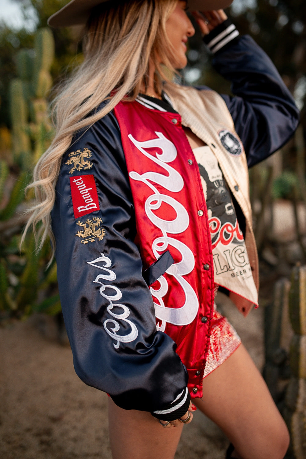 Stretchable Cuffs Coors Banquet Varsity Jacket