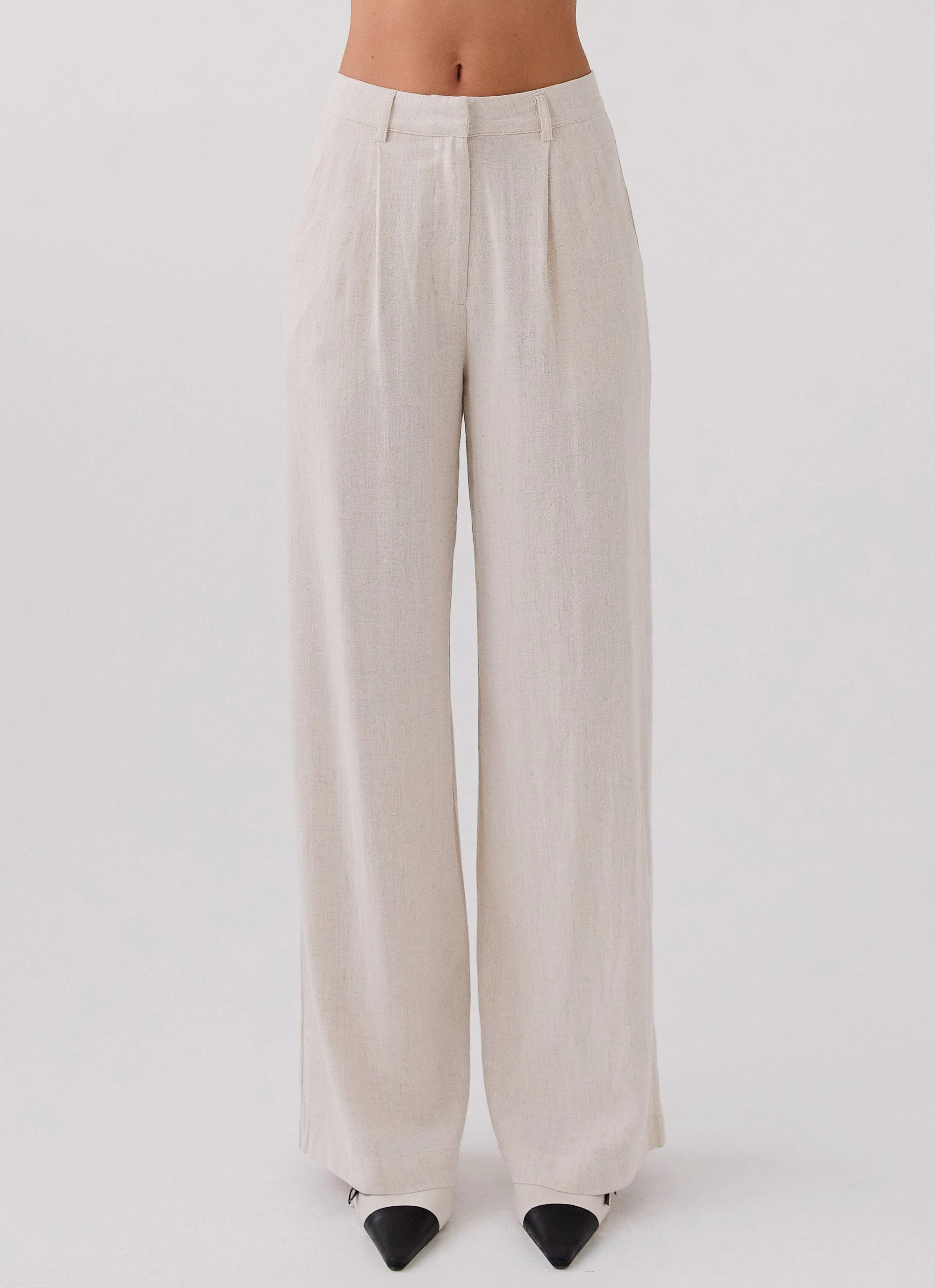 Heatwave Linen Pants - Oatmeal Airy Feel