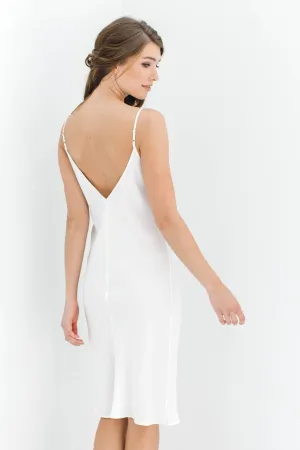 Heavenly Bias cut Midi Silk Slip in Ivory, Blush pink, Gold or Black