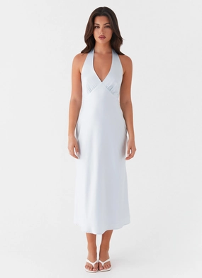 Heavy Hearted Midi Dress - Blue All Day Ready Street Flex