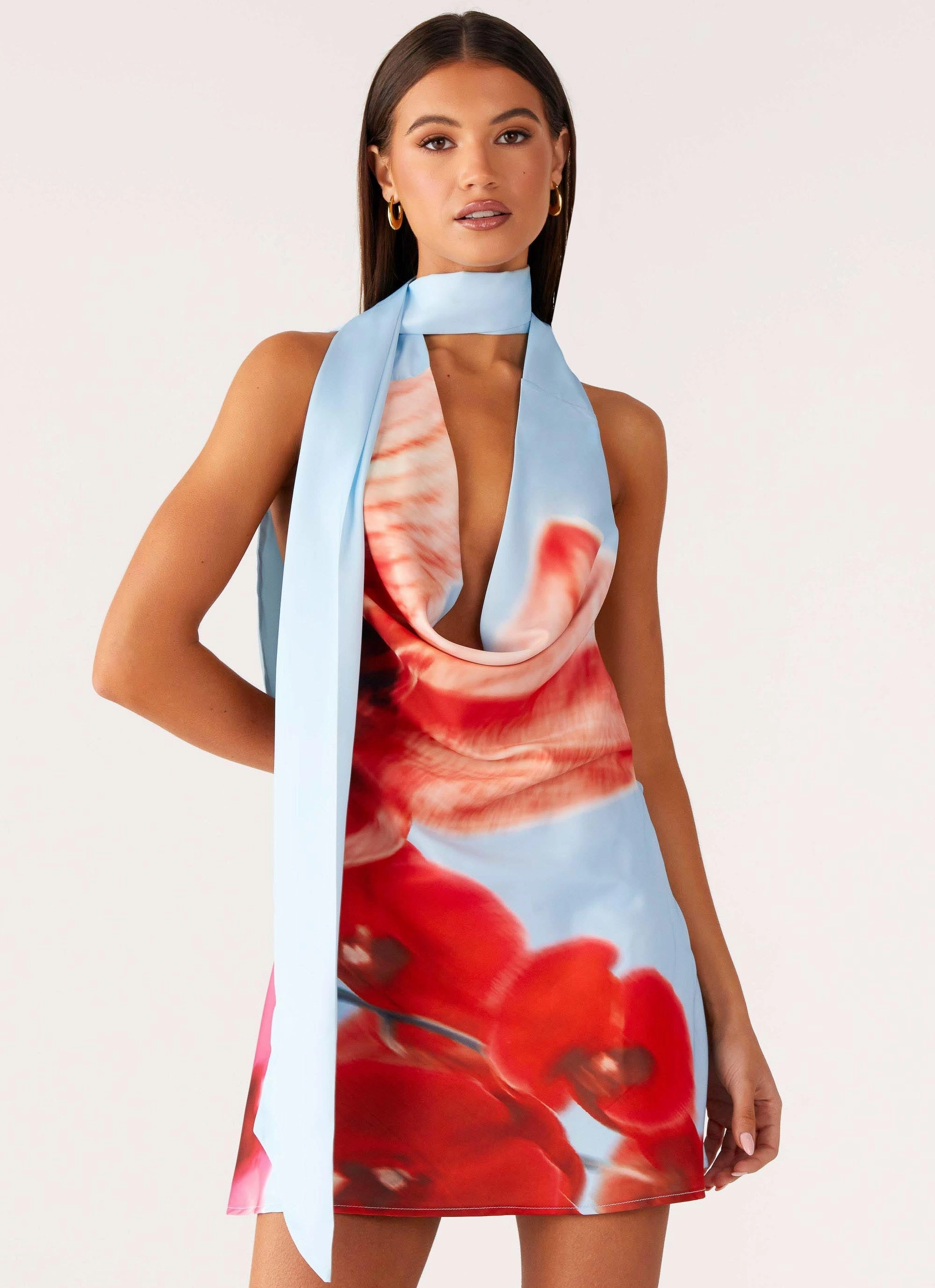 All-Day Fit Heidi Mini Dress - Turquoise Bloom