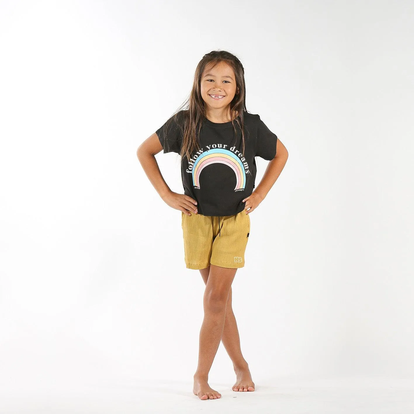 HELLO STRANGER COAST SHORT MUSTARD