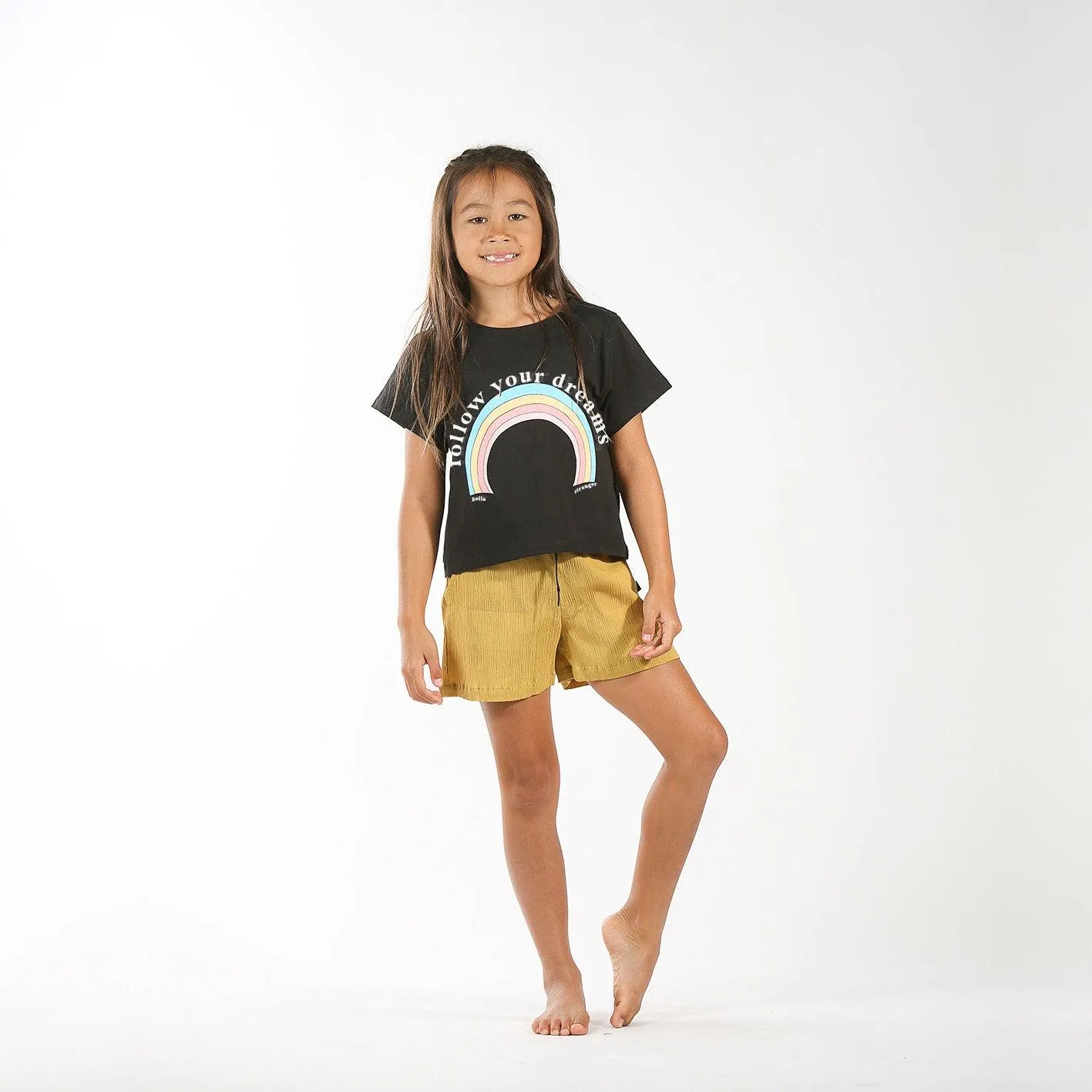 HELLO STRANGER COAST SHORT MUSTARD