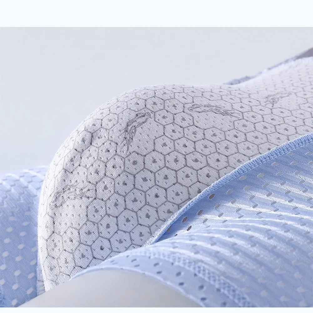 Hello Underwear for Men, Mens Ice Silk Mesh Boxer Briefs, Men's Breathable Nylon Trunks for Gym, Mens Breathable Trunks