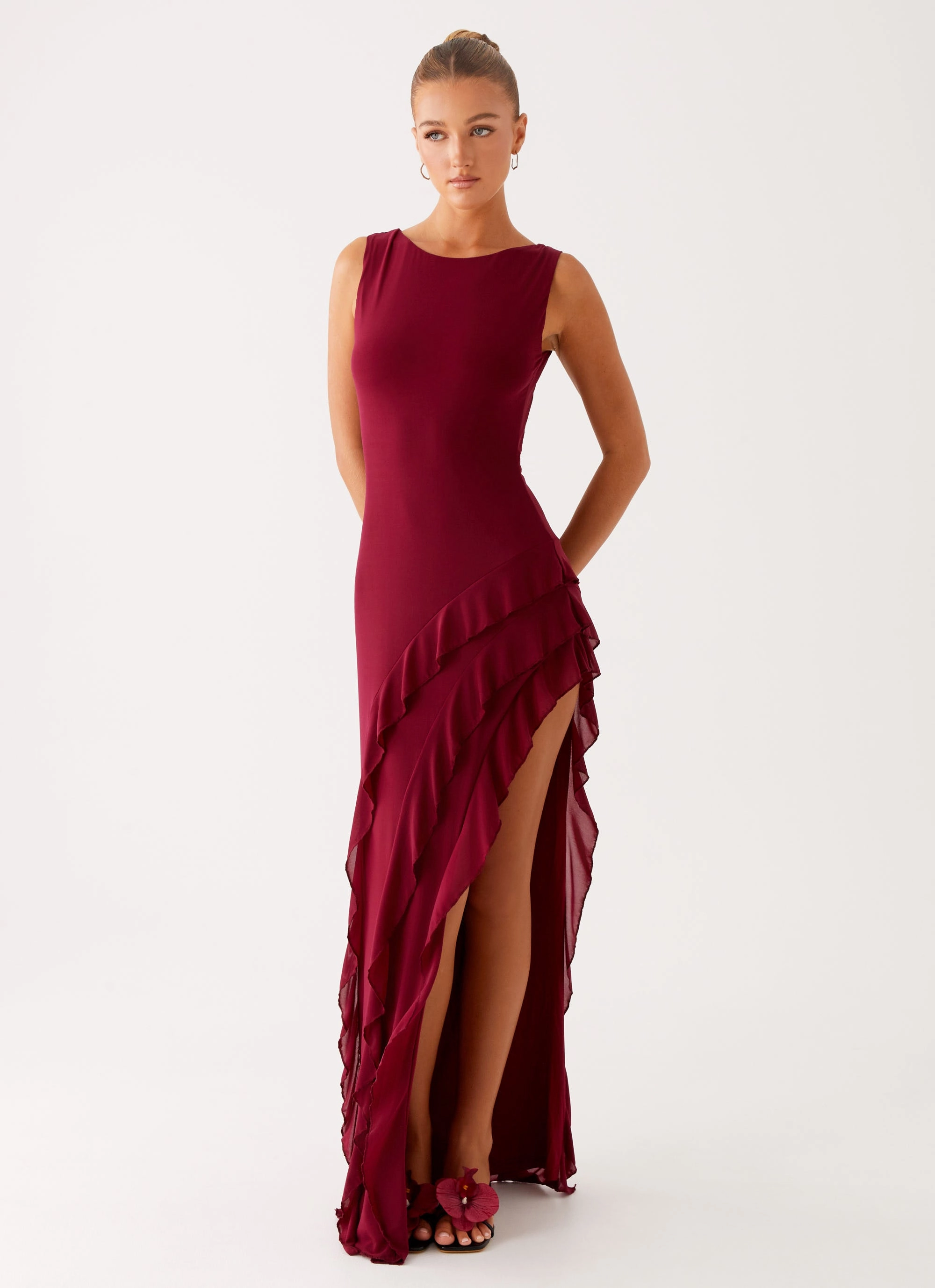 Timeless Soft Hendrix Maxi Dress - Raspberry Wine