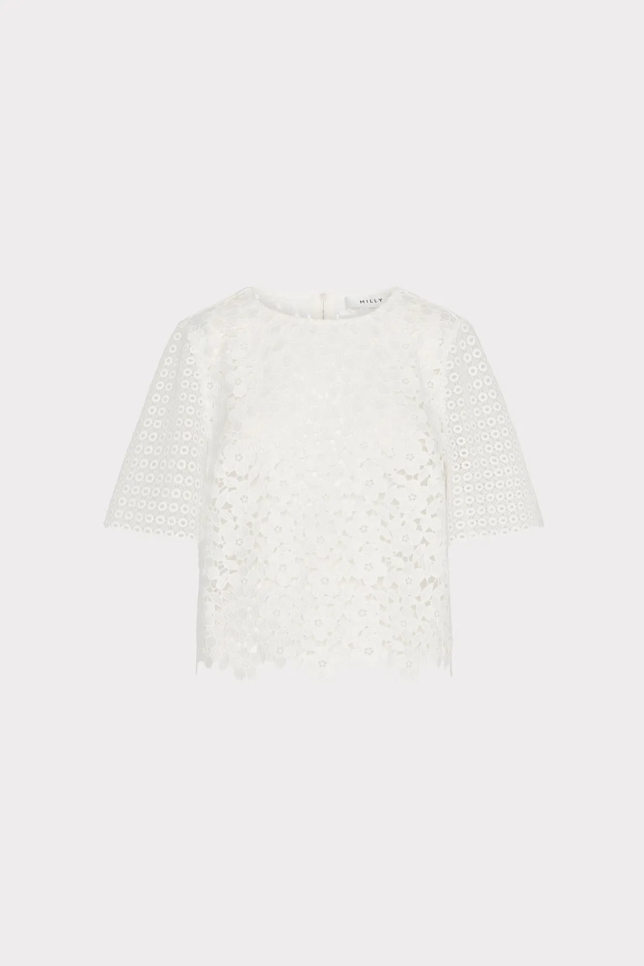 Floral Geo Combo Lace Top RelaxedSilhouette