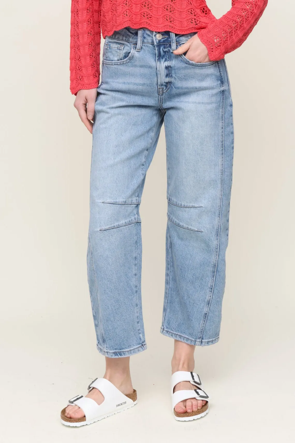 Neutral Fit High Rise Barrel Jean