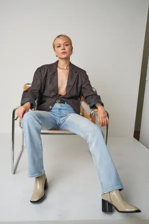Flattering Comfort Wear High Rise Vintage Slim Jeans - Bootcut