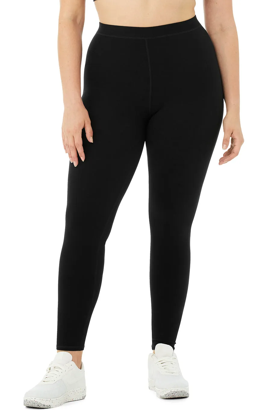 High-Waist Alosoft Flow Legging - Black