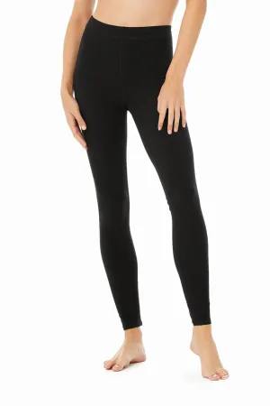 High-Waist Alosoft Flow Legging - Black