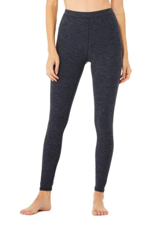High-Waist Alosoft Flow Legging - Rich Navy Heather