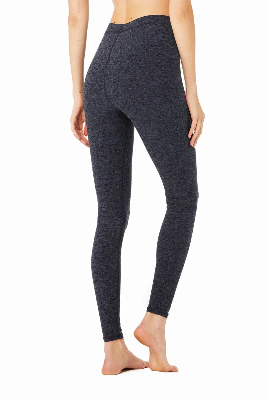 High-Waist Alosoft Flow Legging - Rich Navy Heather