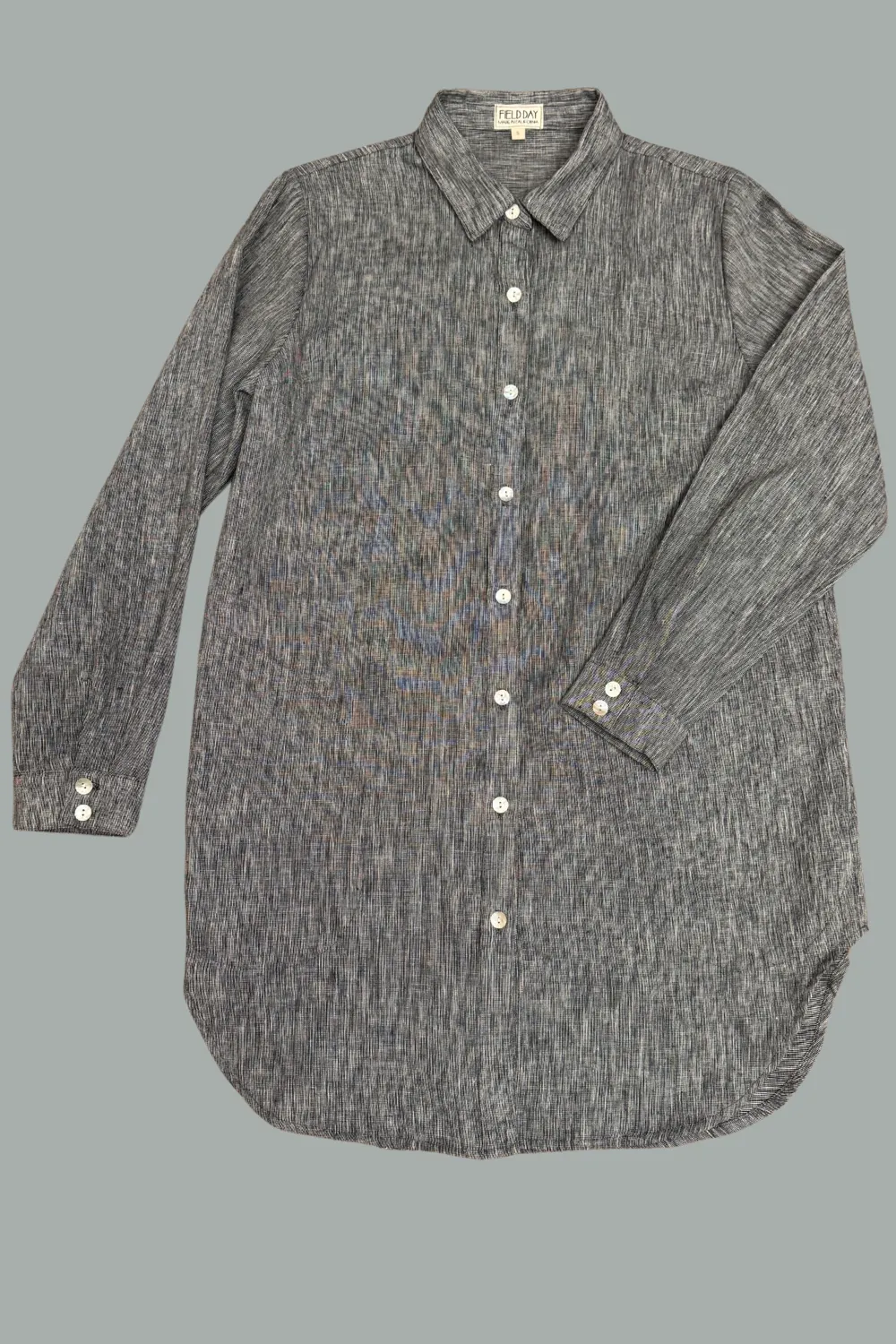 FrictionResistant Fabric Cora Cover Up in Heatherd Stone Linen