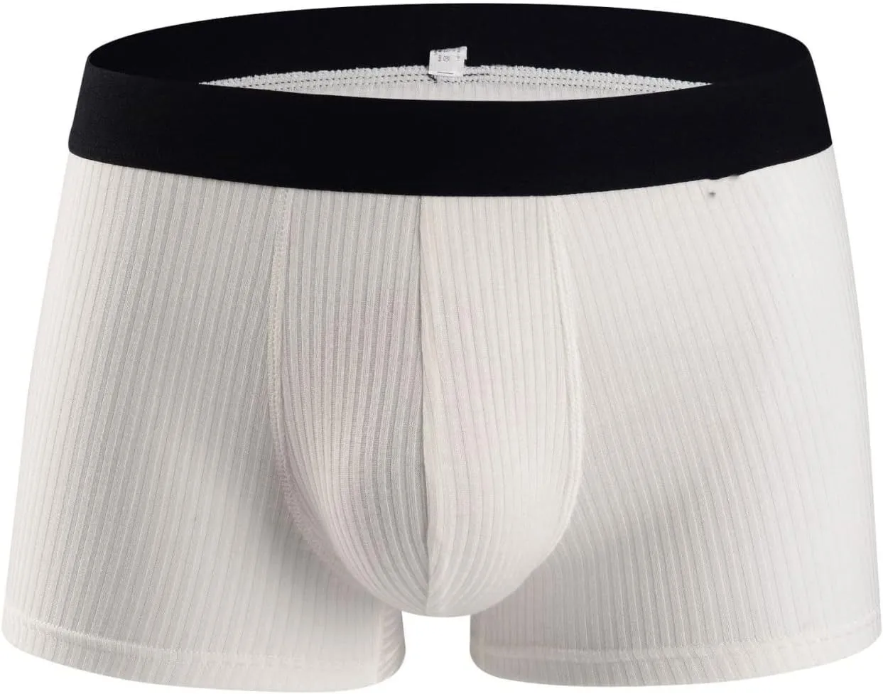 HIONRE Men's Thong Sexy,Sweat-Absorbing Thin Underwear, Breathable Boxer Briefs,White,2XL,Sexy Underwear Men's Body